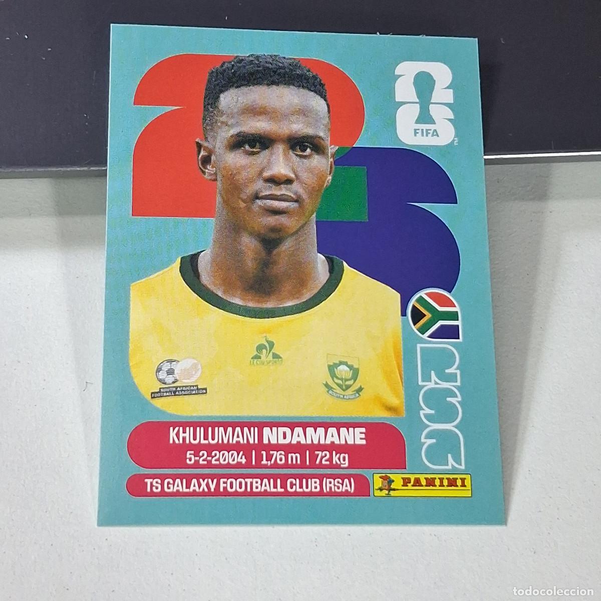 Cromos de f&uacute;tbol: B47 RSA7 KHULUMANI NDAMANE 7 RSA SUD&Aacute;FRICA SOUTH AFRIKA MUNDIAL FIFA WORLD CUP 2026 STICKER PANINI