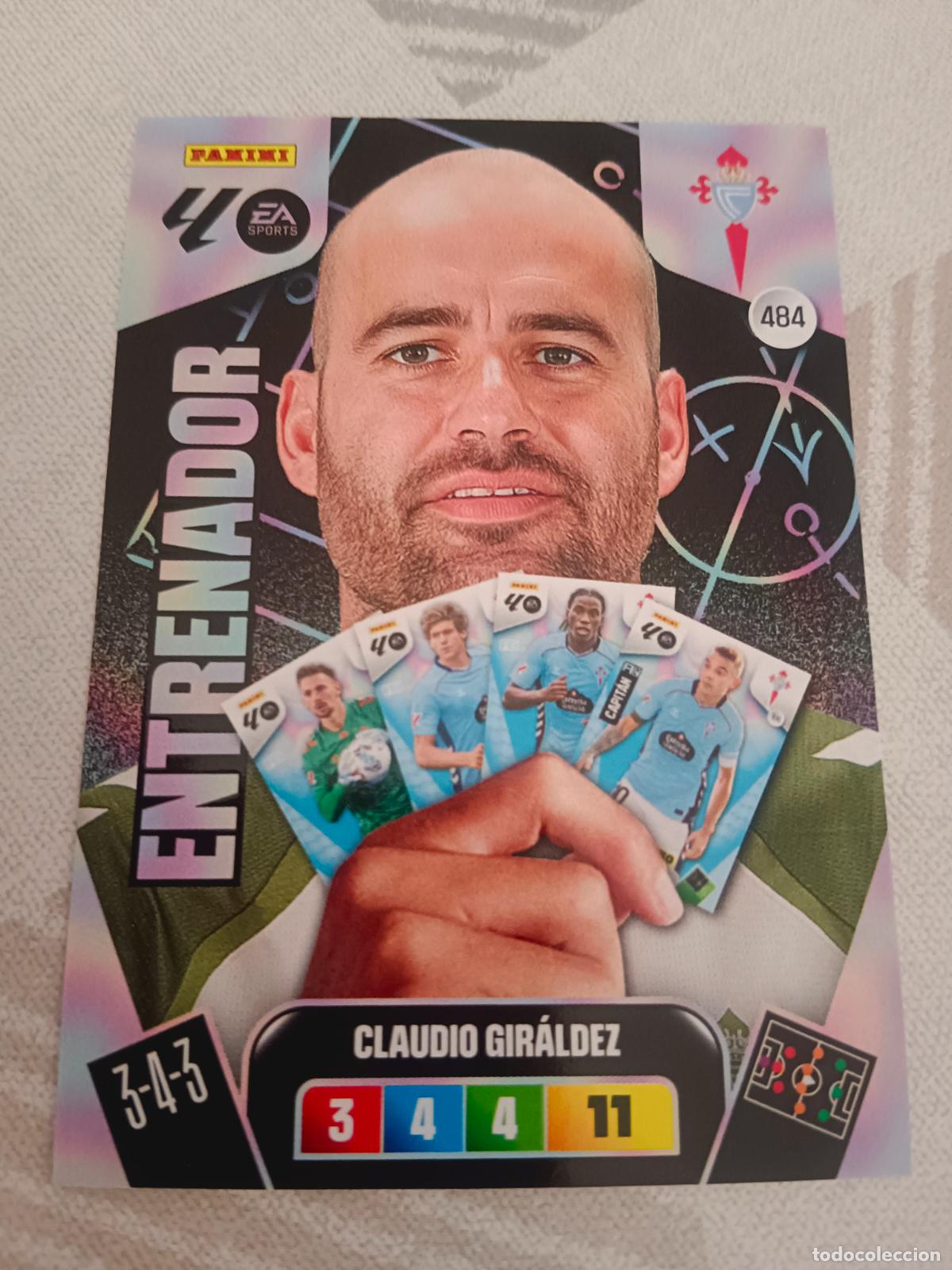 Cromos de f&uacute;tbol: ADRENALYN XL 2025 2026 25 26 DREAM BOX ENTRENADOR 484 CLAUDIO GIRALDEZ CELTA TOTAL KINGS
