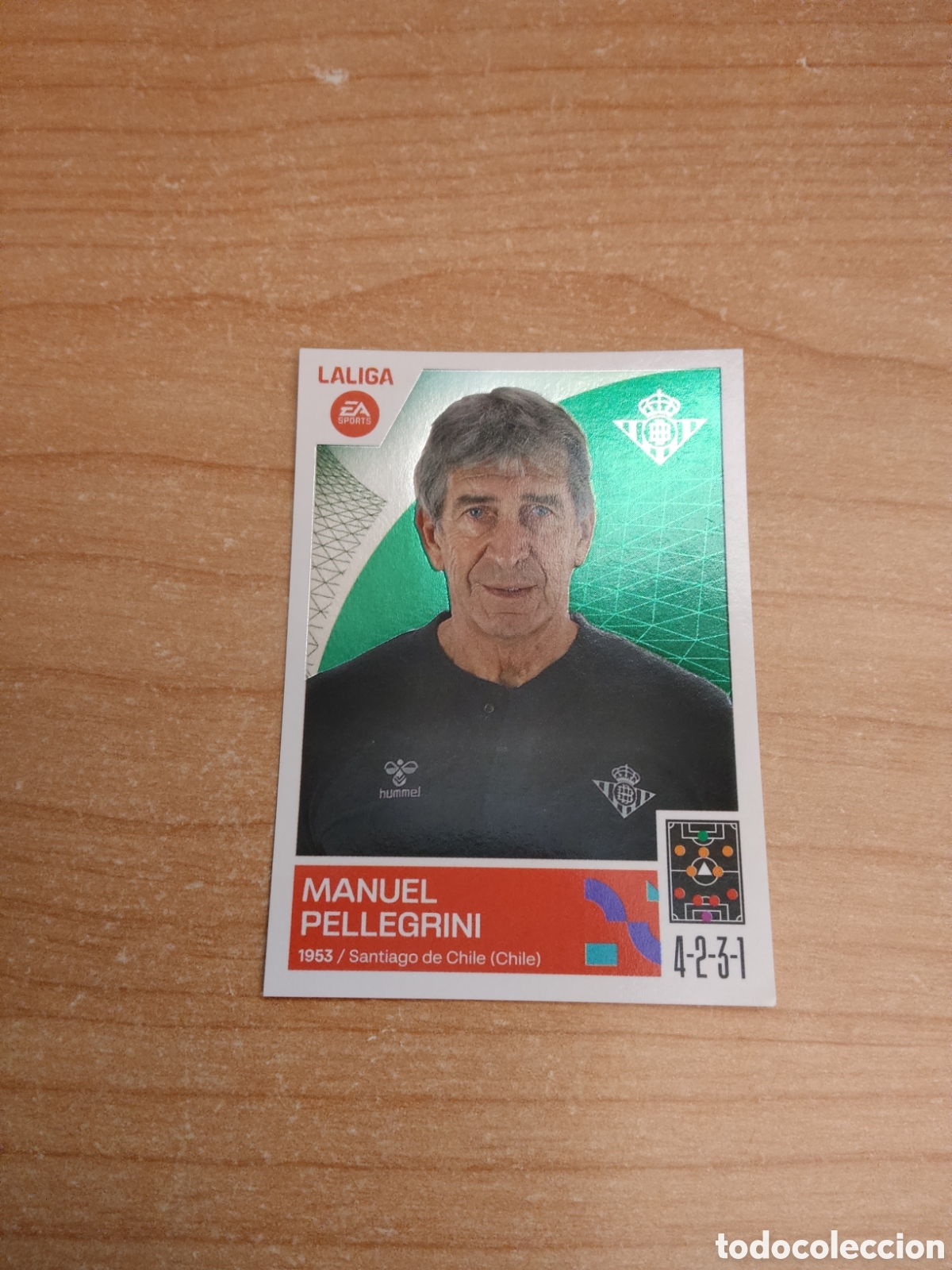 Cromos de f&uacute;tbol: 2 MANUEL PELLEGRINI REAL BETIS LIGA ESTE 2023 2024