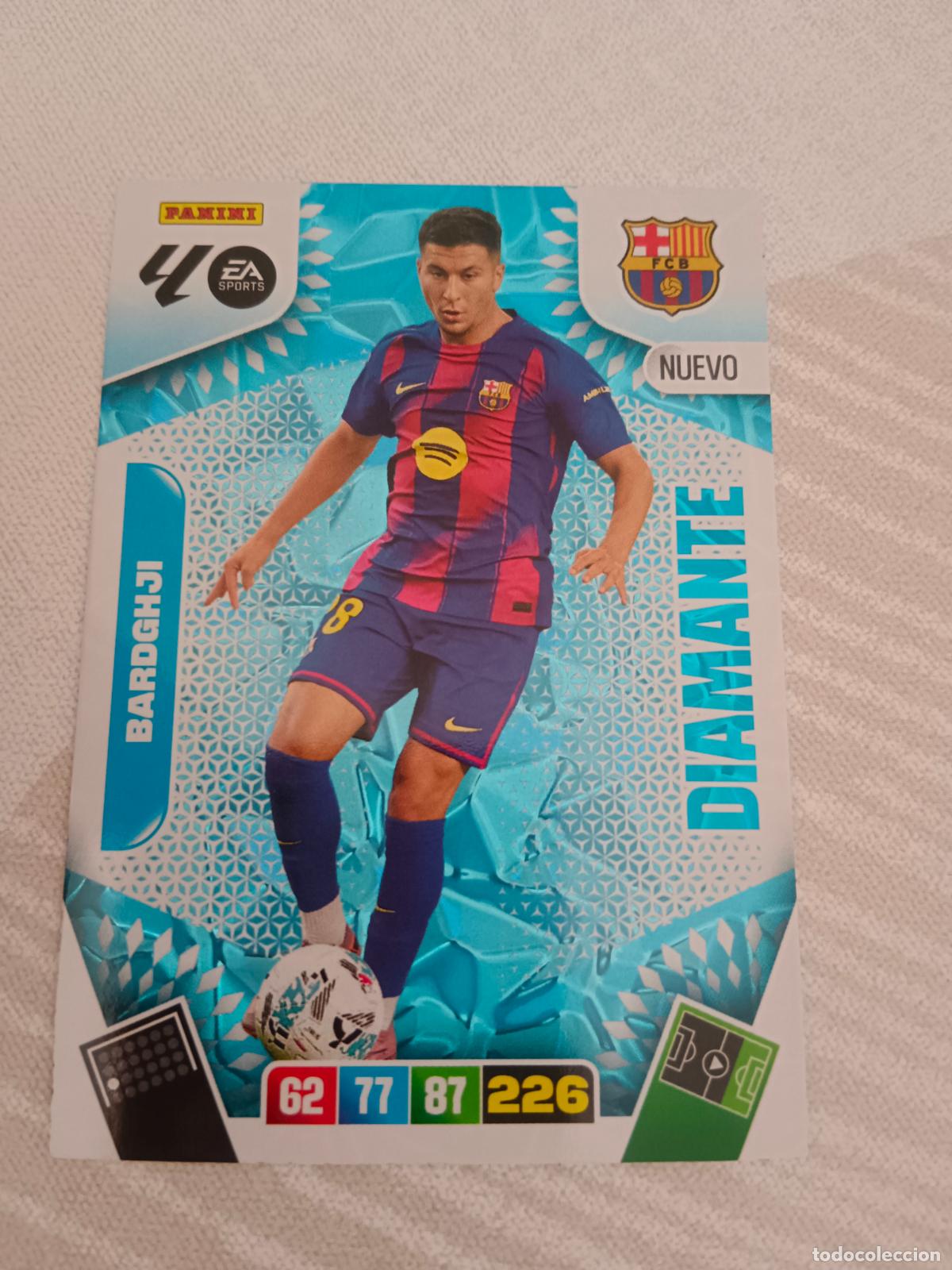 Cromos de f&uacute;tbol: ADRENALYN XL 2025 2026 25 26 DREAM BOX NUEVO DIAMANTE BARDGHJI BARCELONA TOTAL KINGS