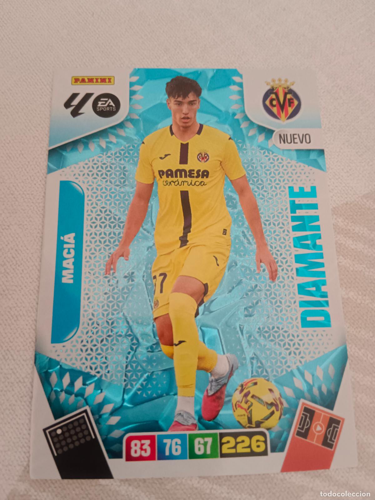 Cromos de f&uacute;tbol: ADRENALYN XL 2025 2026 25 26 DREAM BOX NUEVO DIAMANTE MAC&Iacute;A VILLARREAL TOTAL KINGS