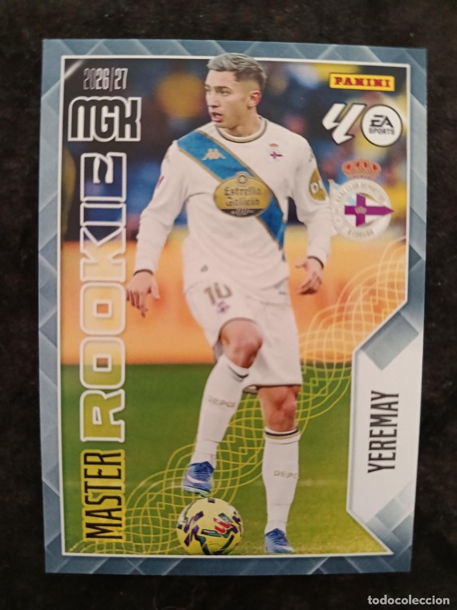 Cromos de f&uacute;tbol: MGK 2026/27 MEGACRACKS PANINI. #423 YEREMAY &rdquo;MASTER ROOKIE&rdquo;. DEPORTIVO DE LA CORU&Ntilde;A