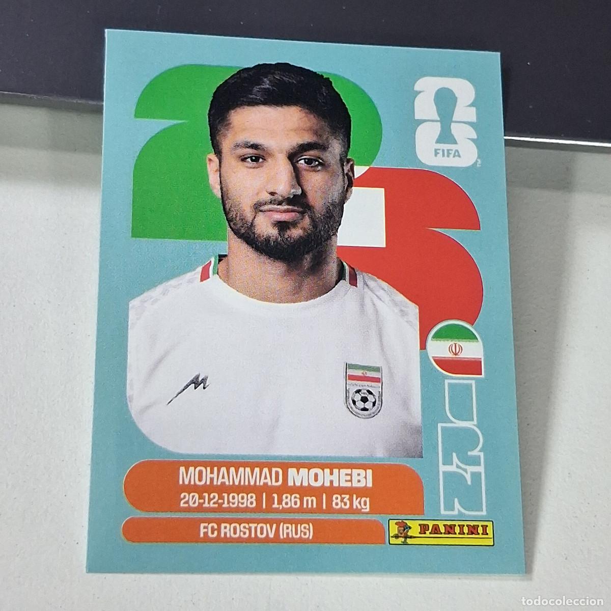Cromos de f&uacute;tbol: B47 IRN16 MOHAMMAD MOHEBI 16 IR&Aacute;N IRAO IRN MUNDIAL FIFA WORLD CUP 2026 STICKER PANINI