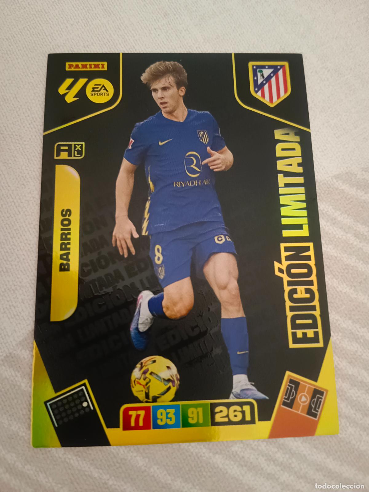 Cromos de f&uacute;tbol: ADRENALYN XL 2025 2026 25 26 DREAM BOX BARRIOS ATLETICO DE MADRID EDICION LIMITADA TOTAL KINGS