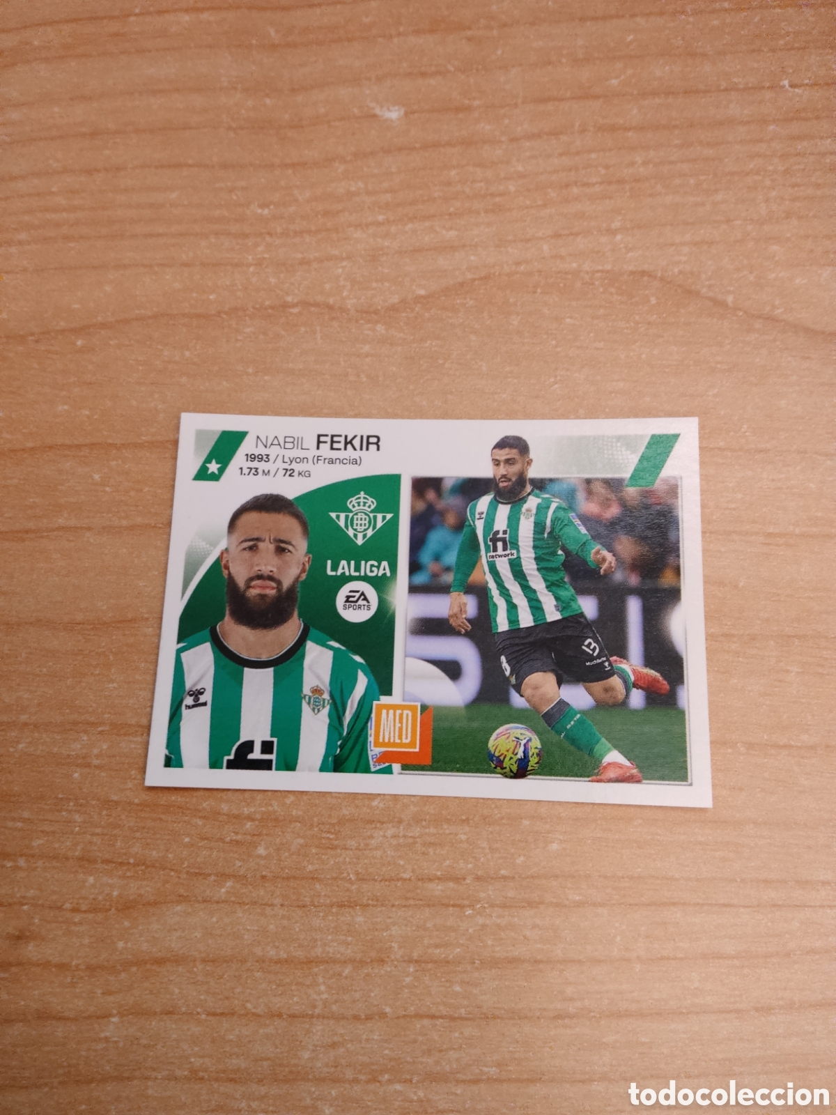 Cromos de f&uacute;tbol: 16 FEKIR REAL BETIS LIGA ESTE 2023 2024