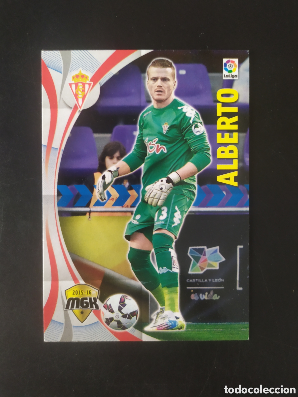 Cromos de f&uacute;tbol: Megacracks 2015 2016 15 16 panini Alberto n&deg; 463 Sporting Gij&oacute;n