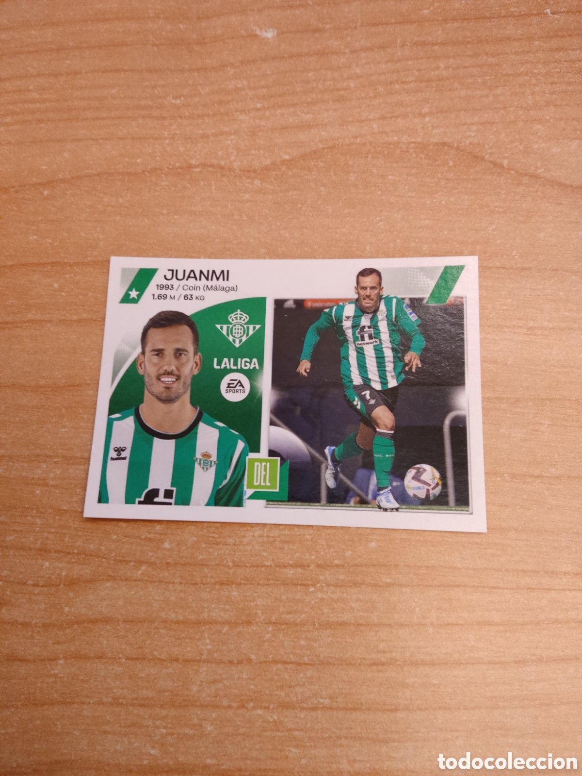 Cromos de f&uacute;tbol: 17 A JUANMI REAL BETIS LIGA ESTE 2023 2024