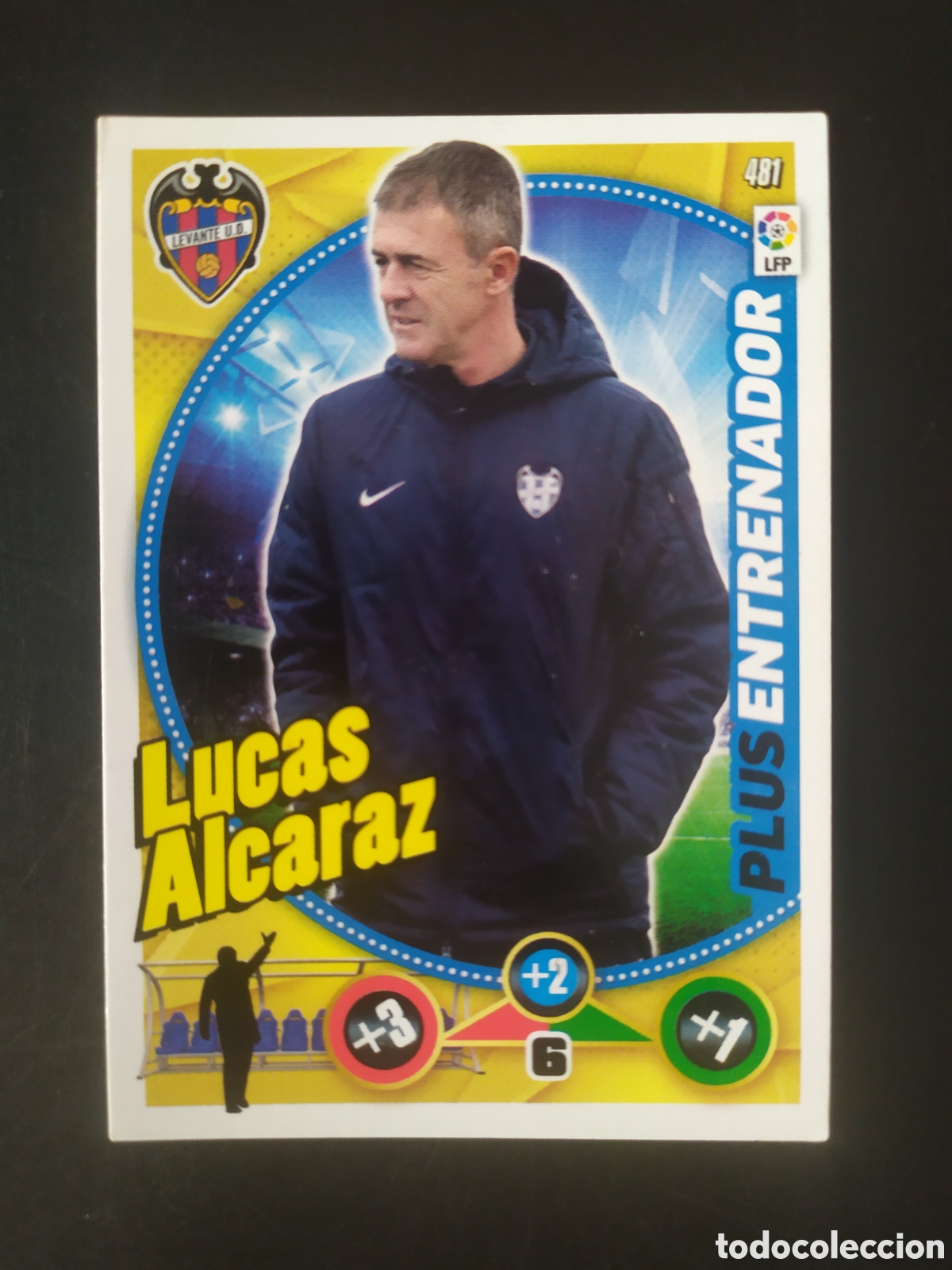 Cromos de f&uacute;tbol: Adrenalyn 2014 2015 14 15 panini Lucas Alcaraz entrenador n&deg; 481 Levante