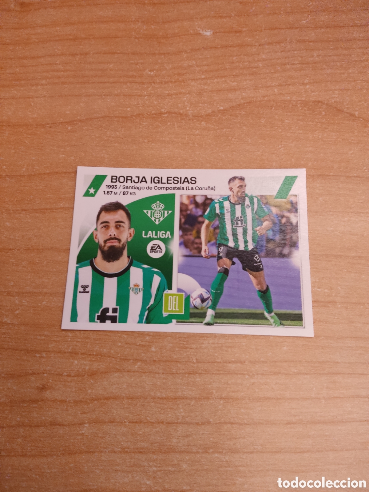 Football Stickers: 20 BORJA IGLESIAS REAL BETIS LIGA ESTE 2023 2024