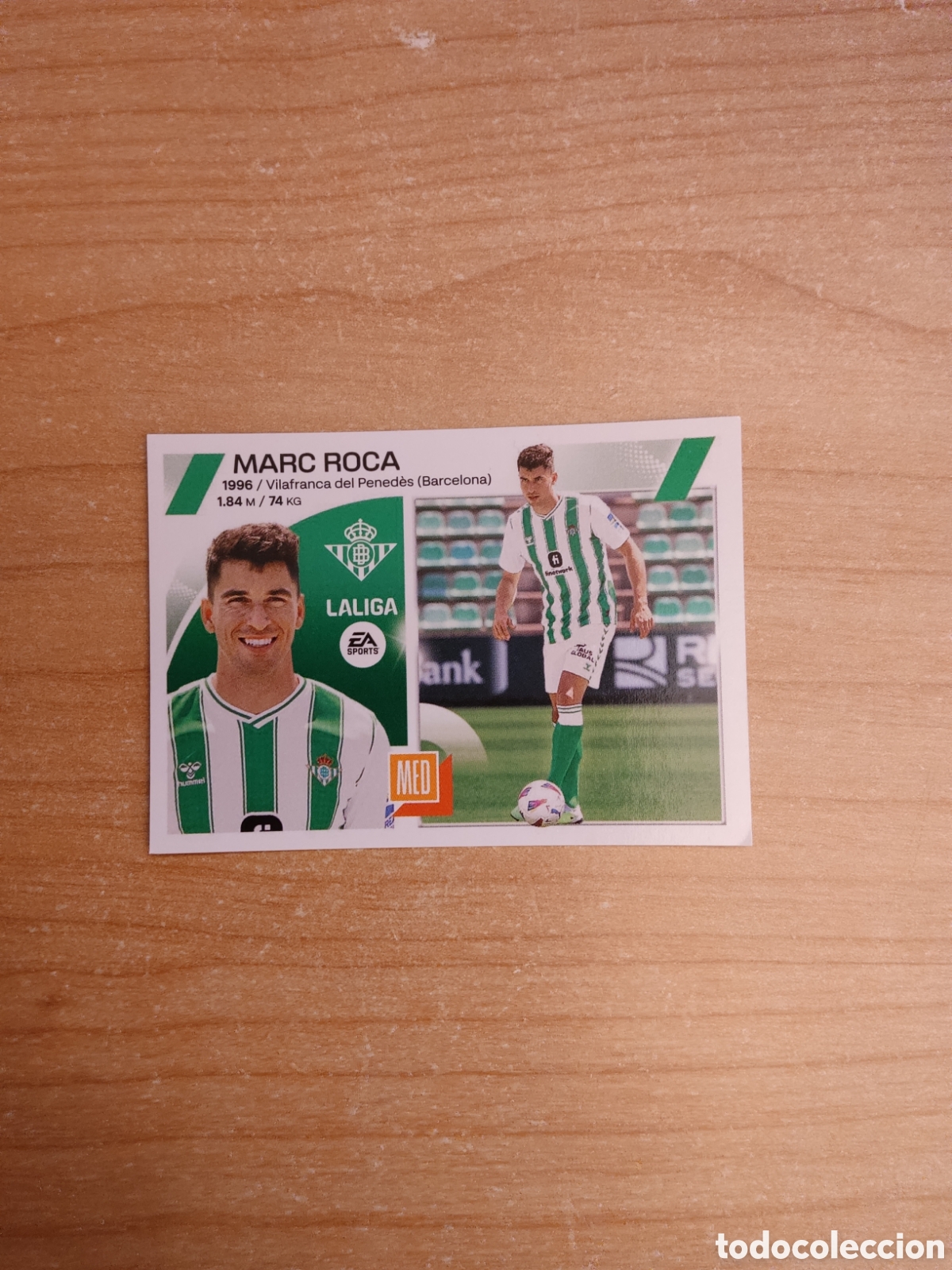 Cromos de f&uacute;tbol: 20 MARC ROCA REAL BETIS ULTIMO FICHAJE LIGA ESTE 2023 2024