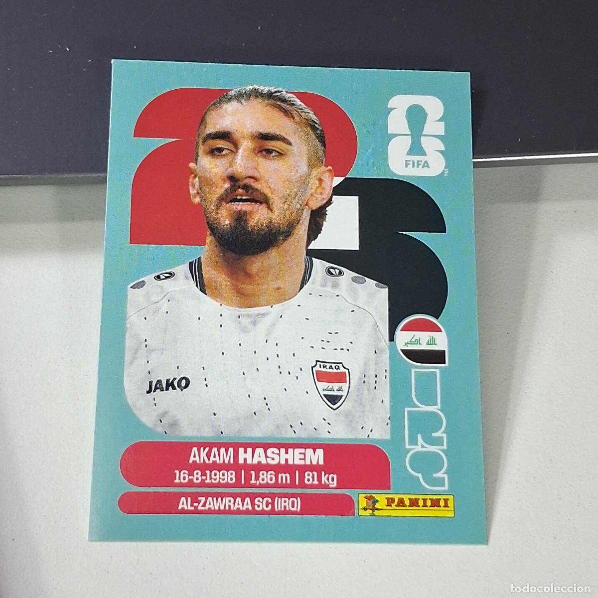 Cromos de f&uacute;tbol: B47 IRQ 5 IRQ5 AKAM HASHEM IRAQ MUNDIAL FIFA WORLD CUP 2026 STICKER PANINI