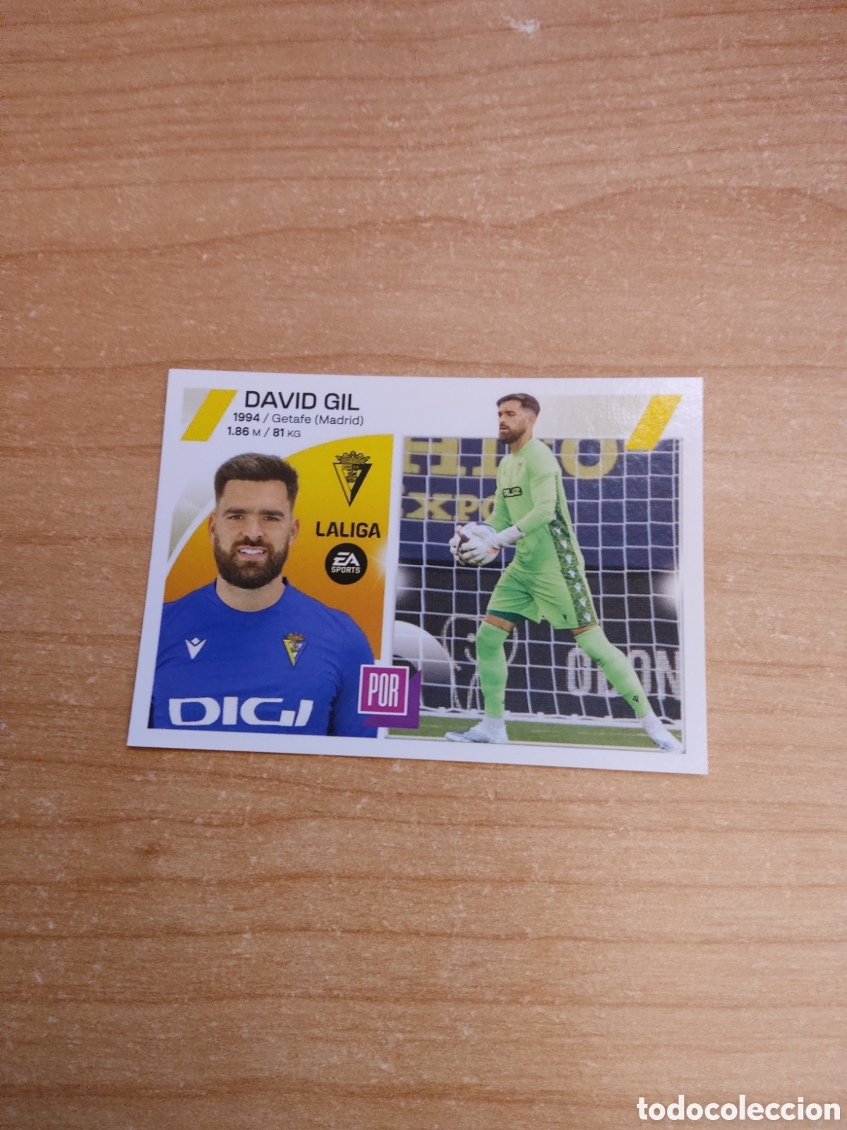 Cromos de f&uacute;tbol: 4 DAVID GIL CADIZ LIGA ESTE 2023 2024