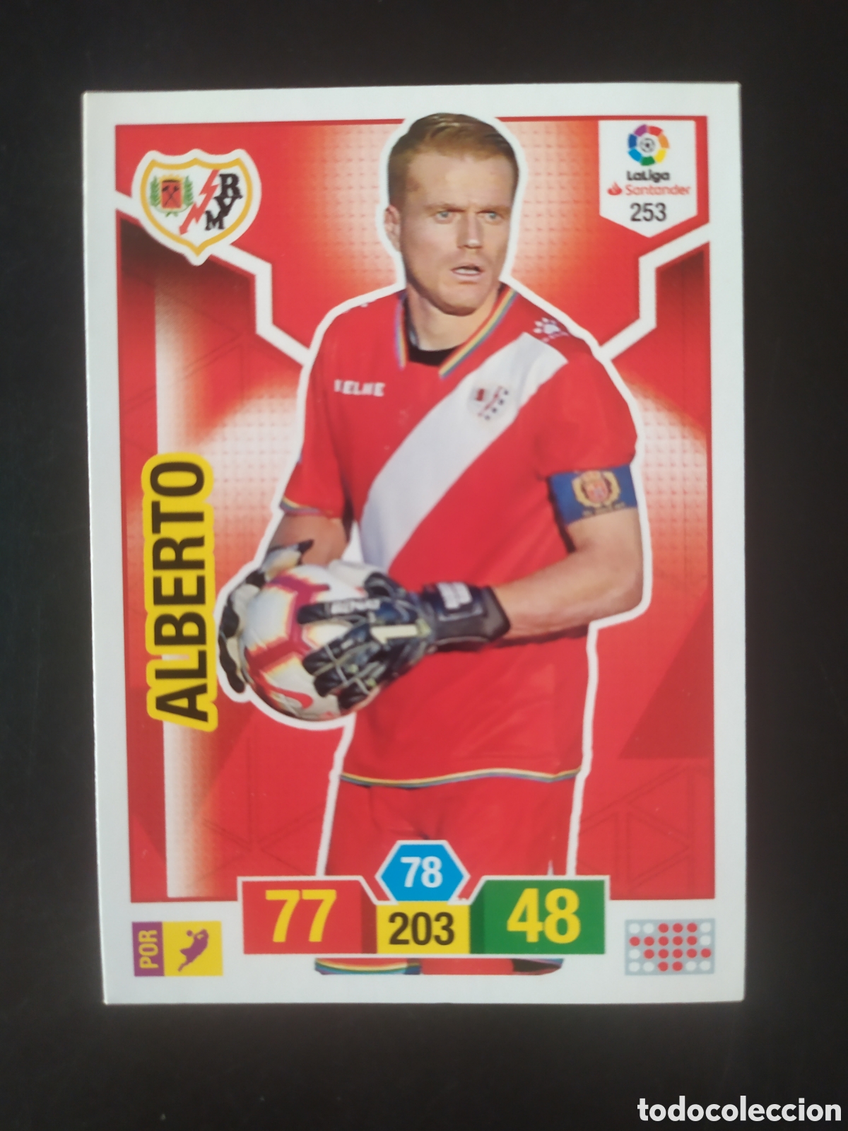 Cromos de f&uacute;tbol: Adrenalyn 2018 2019 18 19 panini Alberto n&deg; 253 Rayo Vallecano