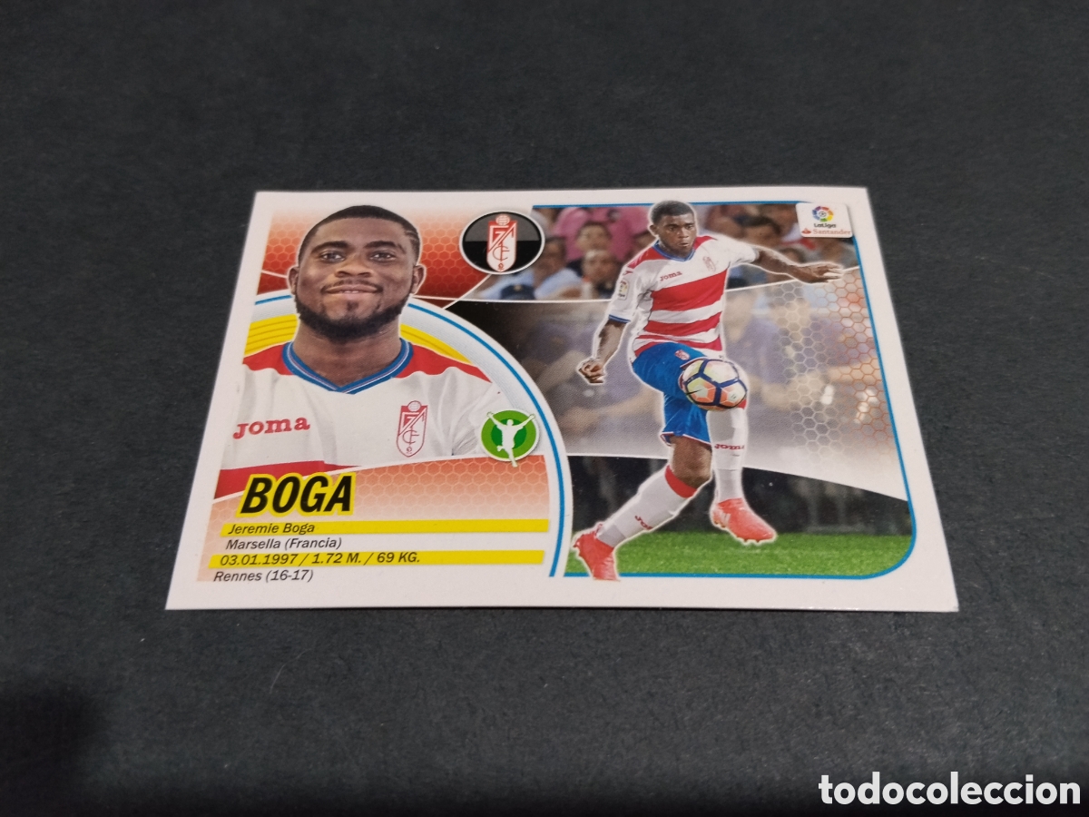 Cromos de f&uacute;tbol: Cromo futbol 2016-17 Boga, Granada