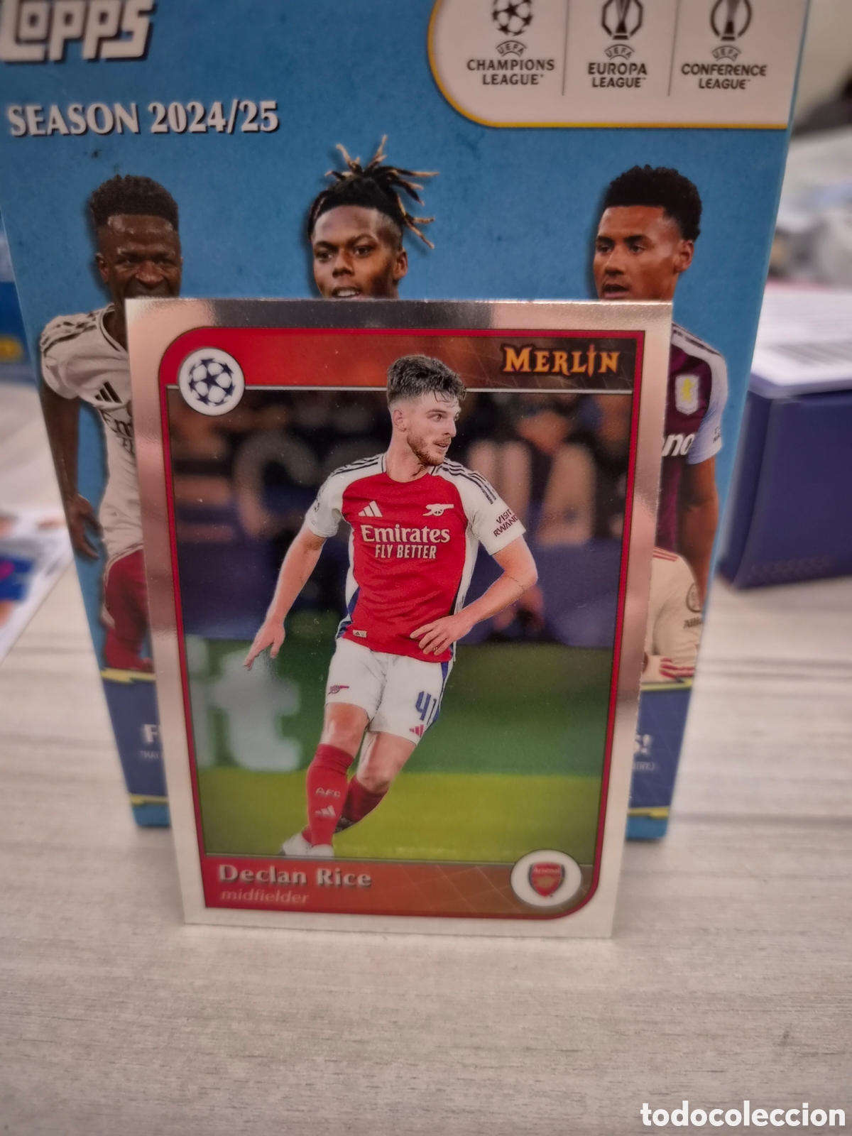 Cromos de f&uacute;tbol: N&deg;141 Dec&iacute;an Rice Topps Merlin 2024/25