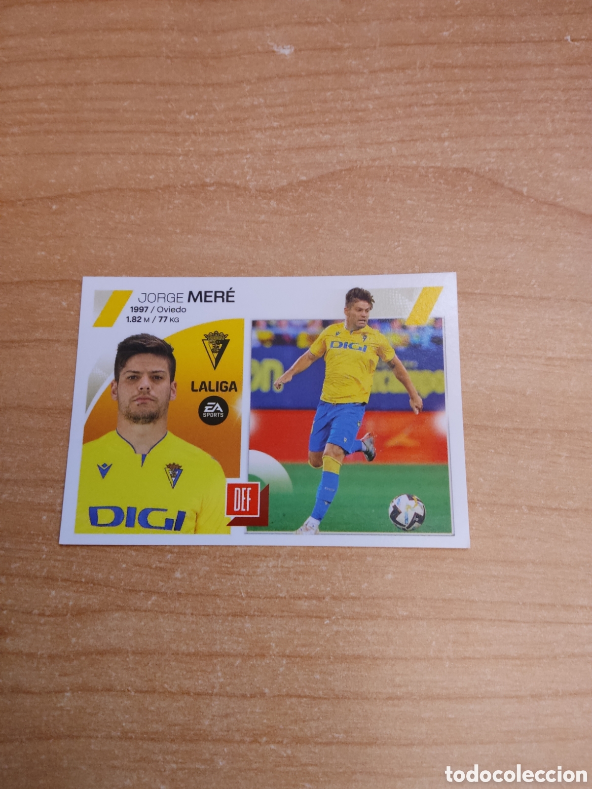 Cromos de f&uacute;tbol: 7 B MERE CADIZ LIGA ESTE 2023 2024