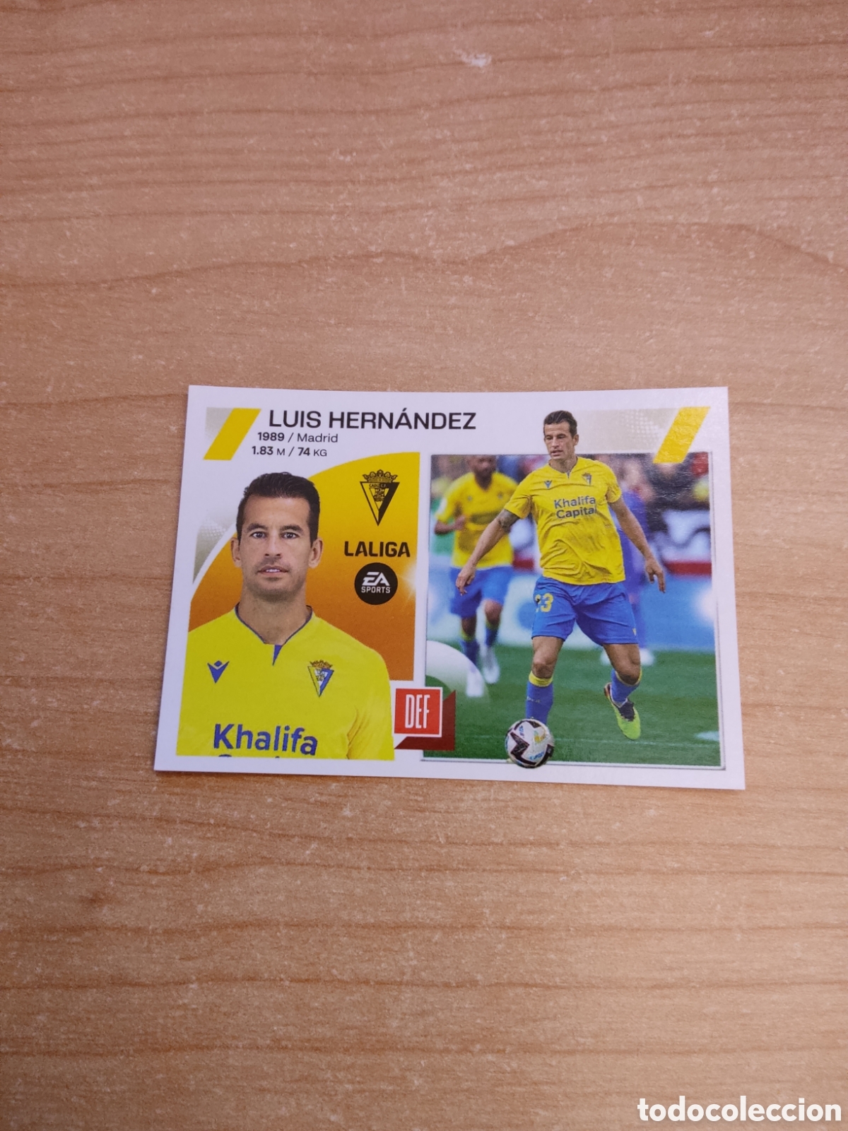 Cromos de f&uacute;tbol: 8 LUIS HERNANDEZ CADIZ LIGA ESTE 2023 2024