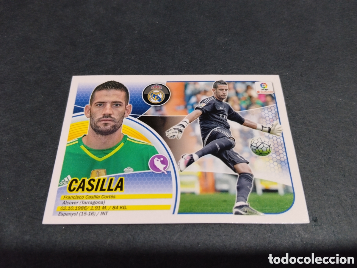 Cromos de f&uacute;tbol: Cromo futbol 2016-17 Casilla, Real Madrid