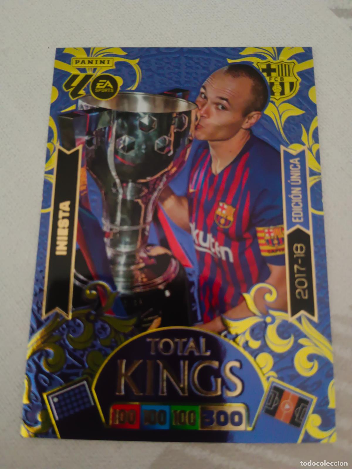 Cromos de f&uacute;tbol: ADRENALYN 2025 2026 25 26 DREAM BOX EDICION UNICA 2017 2018 17 18 INIESTA BARCELONA TOTAL KINGS