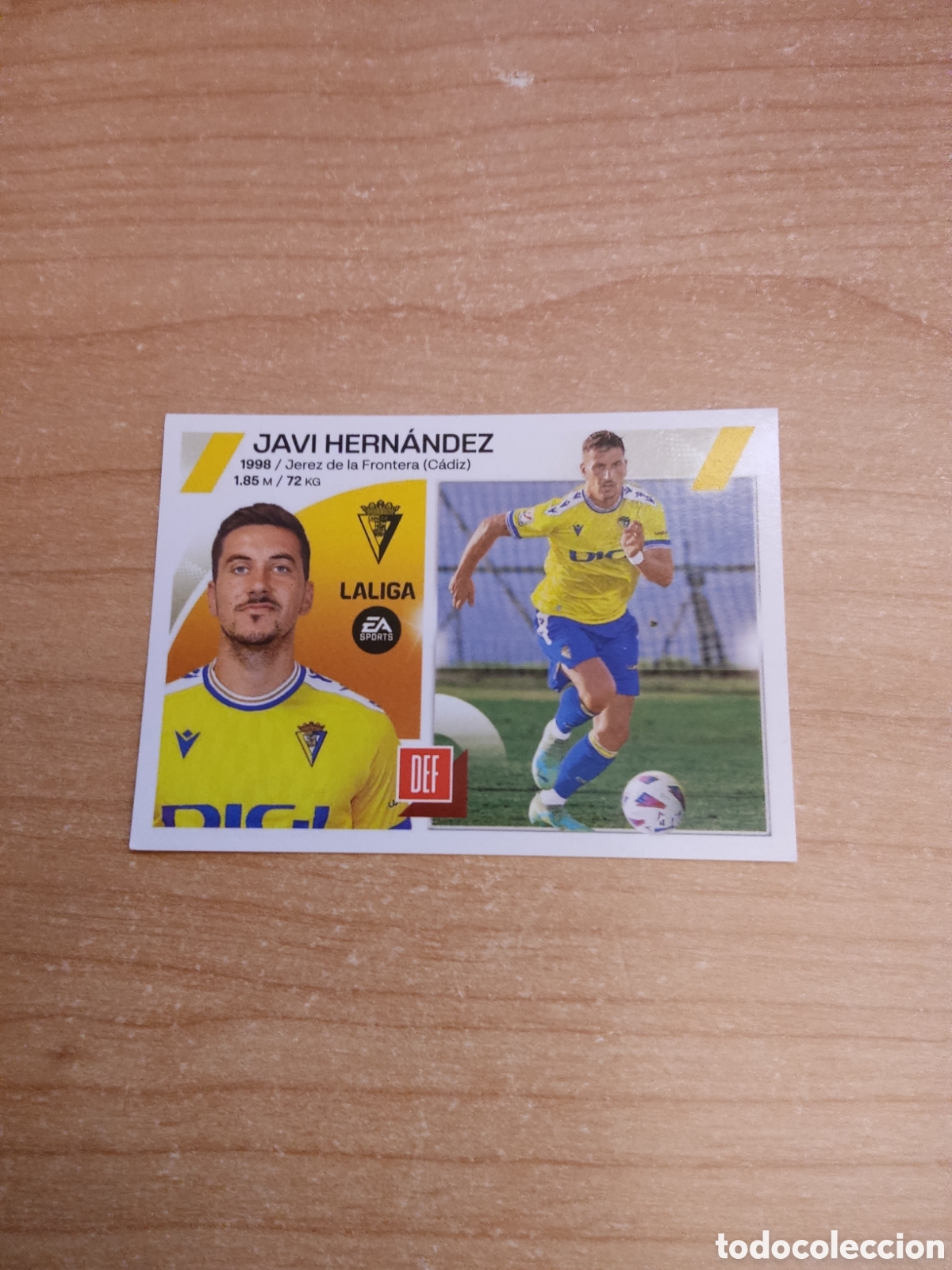 Cromos de f&uacute;tbol: 9 BIS JAVI HERNANDEZ CADIZ LIGA ESTE 2023 2024