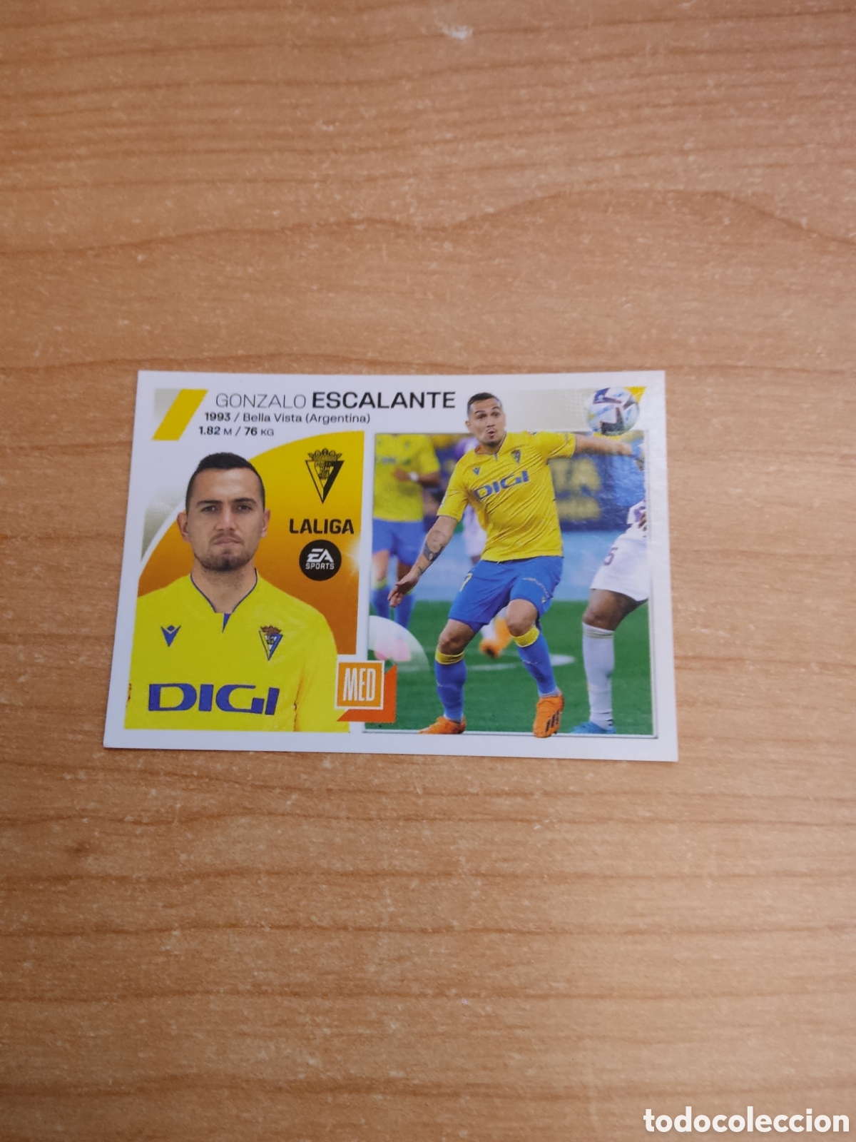 Cromos de f&uacute;tbol: 11 ESCALANTE CADIZ LIGA ESTE 2023 2024