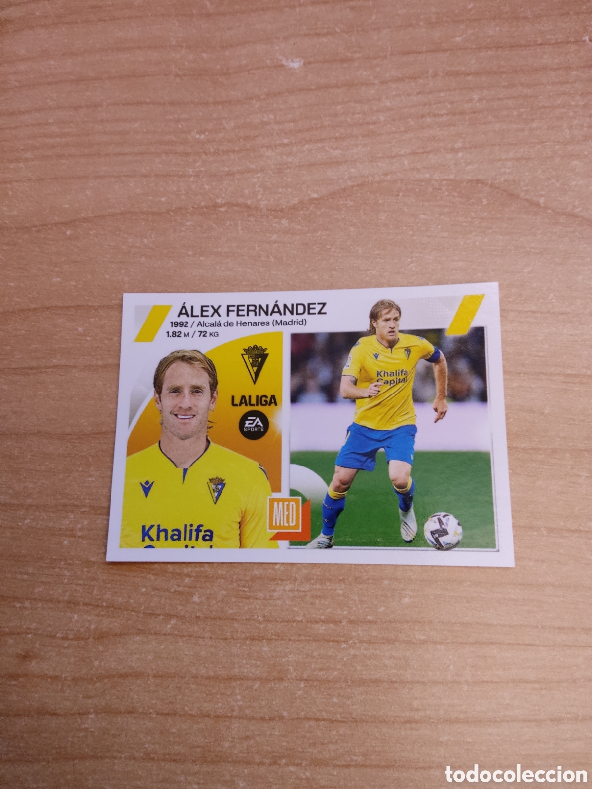 Cromos de f&uacute;tbol: 14 ALEX FEENANDEZ CADIZ LIGA ESTE 2023 2024