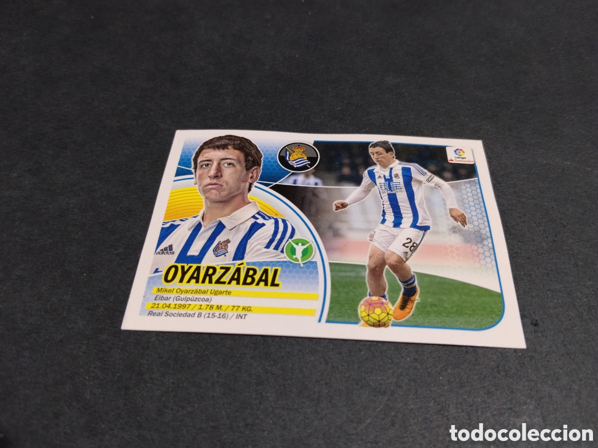 Cromos de f&uacute;tbol: Cromo futbol 2016-17 oyarzabal, Real Sociedad
