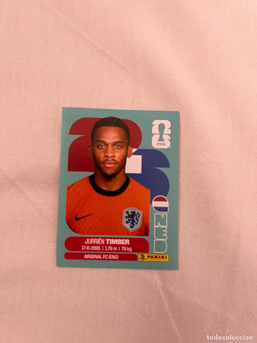 Cromos de f&uacute;tbol: JURRIEN TIMBER SELECCI&Oacute;N NETHERLANDS 5 PANINI MUNDIAL FIFA WORLD CUP 2026 PANINI