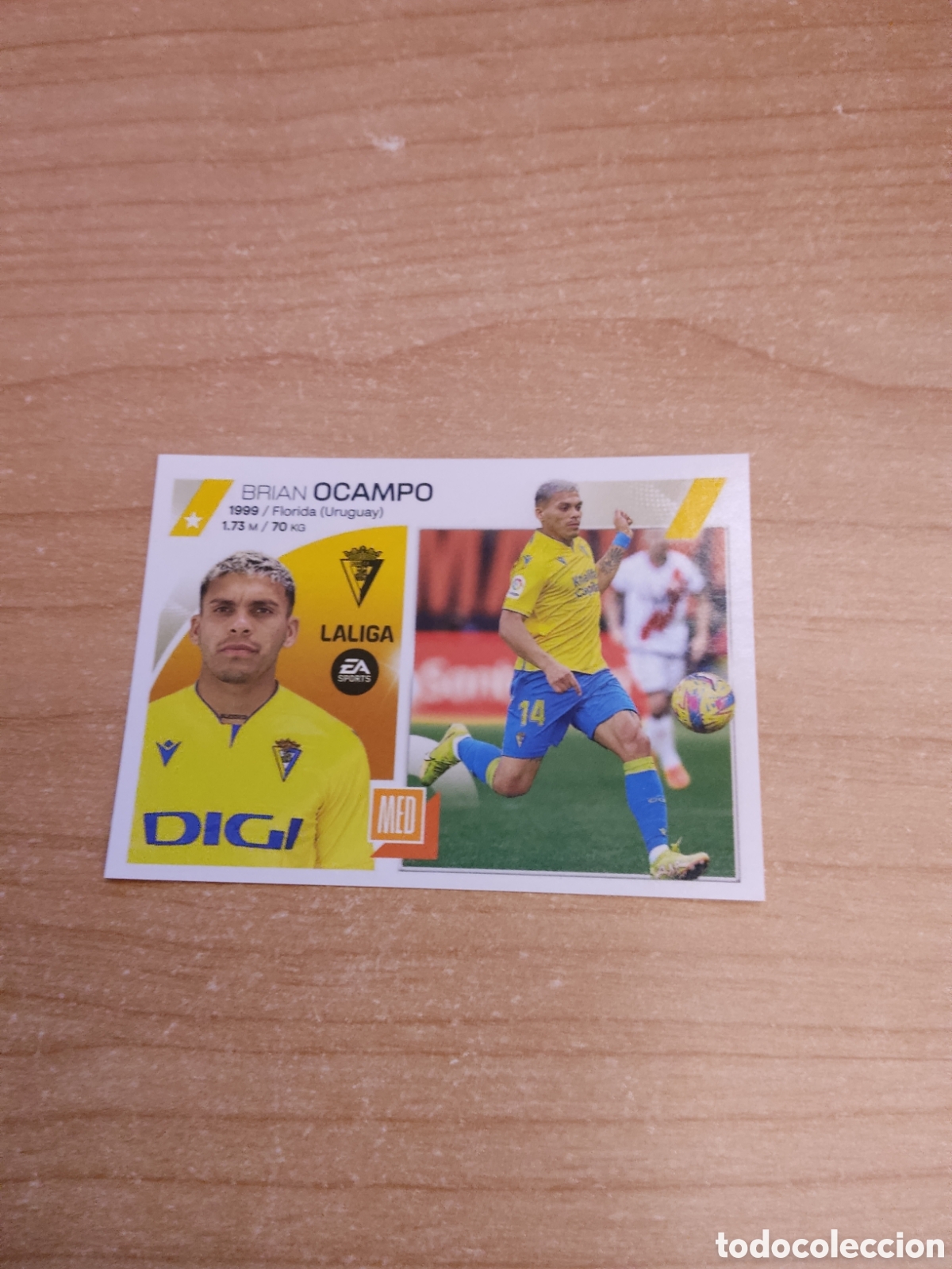 Cromos de f&uacute;tbol: 16 OCAMPO CADIZ LIGA ESTE 2023 2024