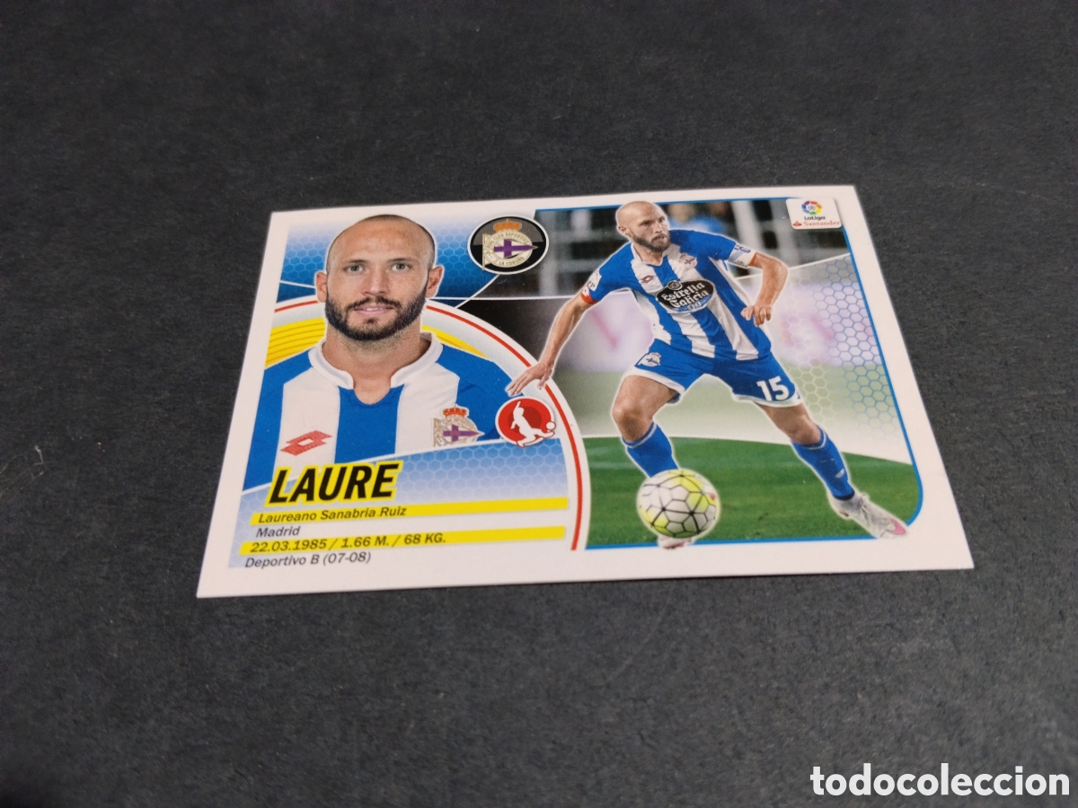 Cromos de f&uacute;tbol: Cromo futbol 2016-17 Laure, deportivo de la Coru&ntilde;a