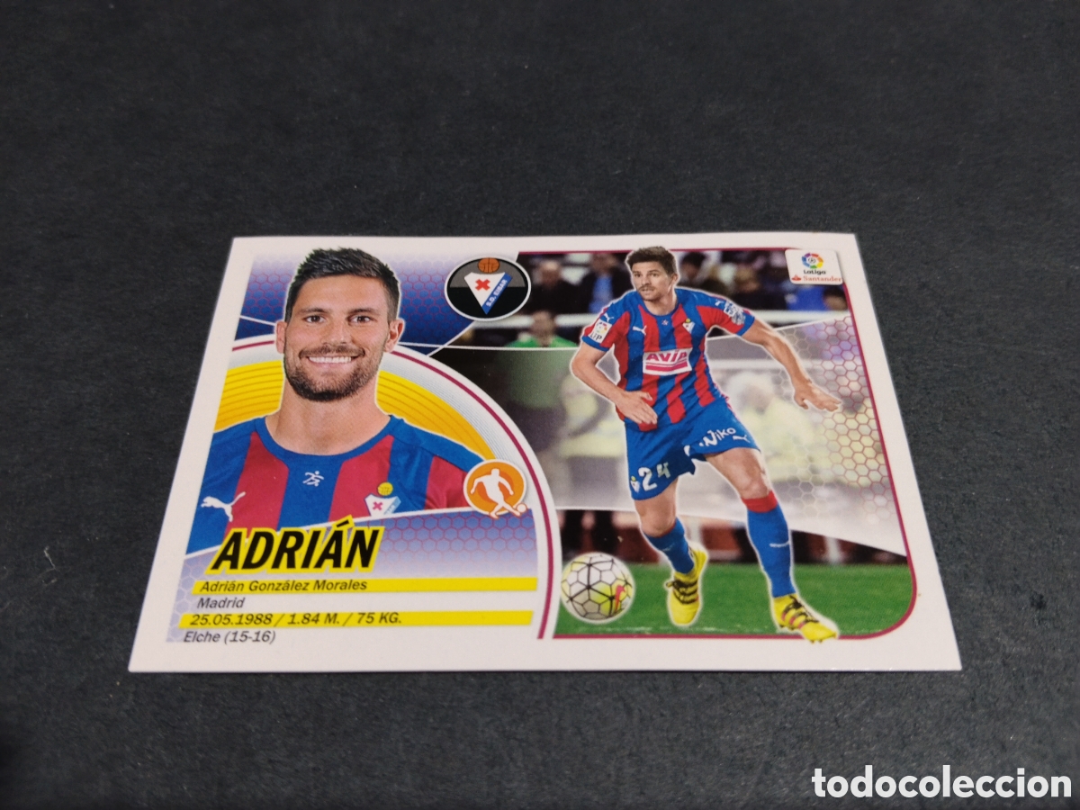 Cromos de f&uacute;tbol: Cromo futbol 2016-17 Adri&aacute;n, Eibar
