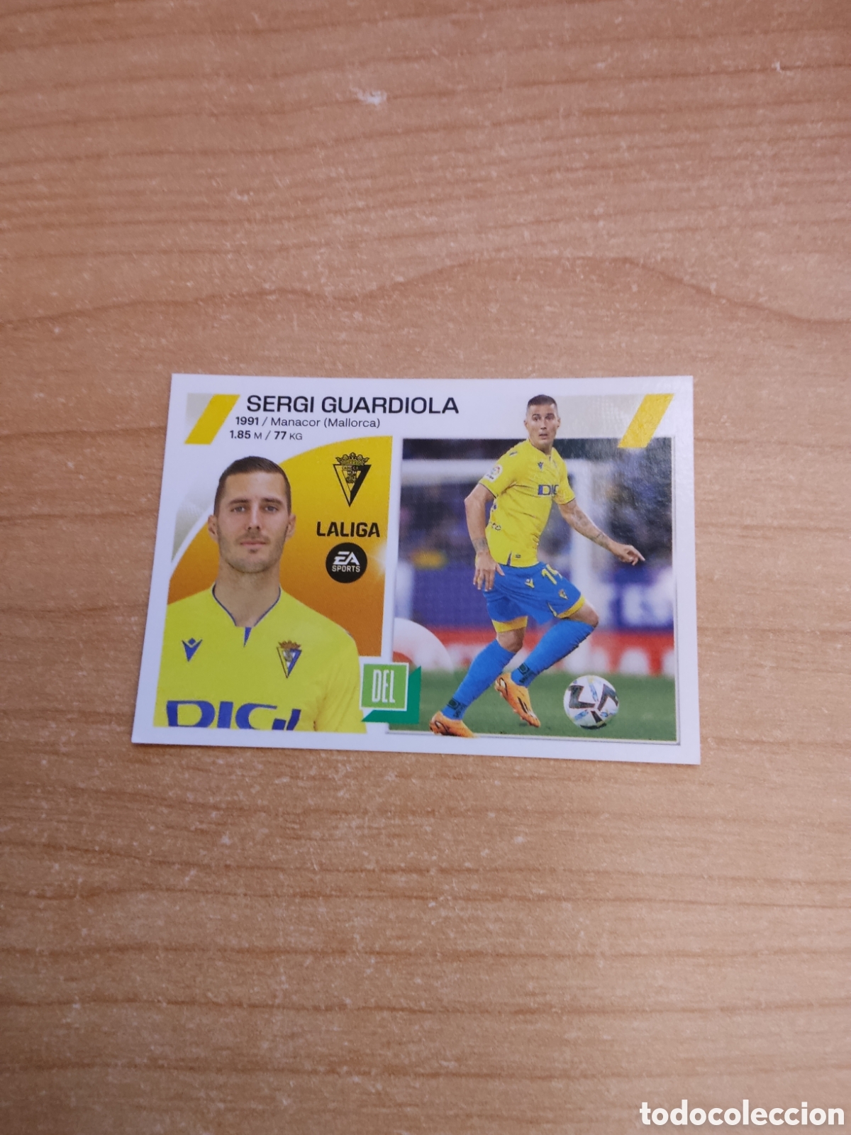 Cromos de f&uacute;tbol: 19 SERGI GUARDIOLA CADIZ LIGA ESTE 2023 2024