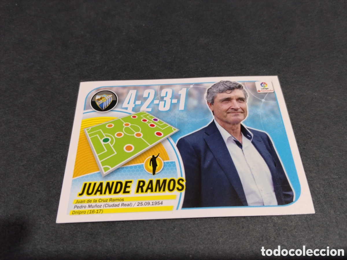 Cromos de f&uacute;tbol: Cromo futbol 2016-17 juande ramos, M&aacute;laga