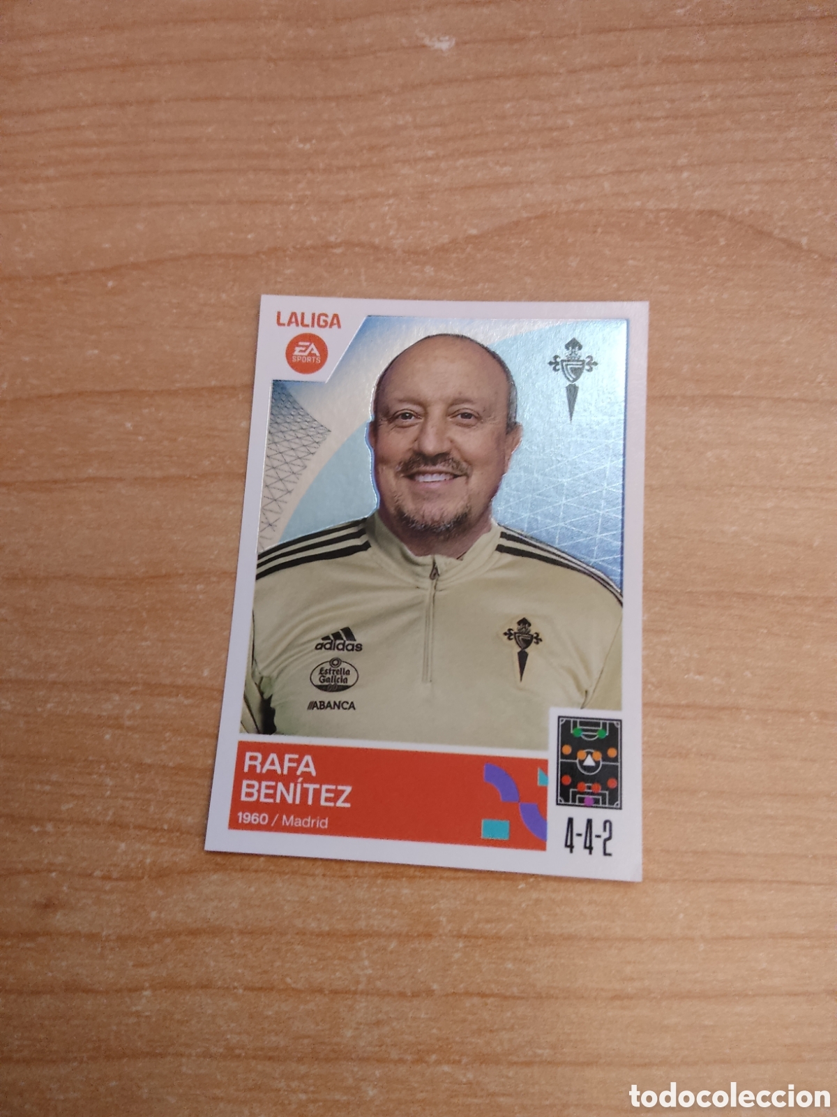 Cromos de f&uacute;tbol: 2 RAFA BENITEZ CELTA VIGO LIGA ESTE 2023 2024