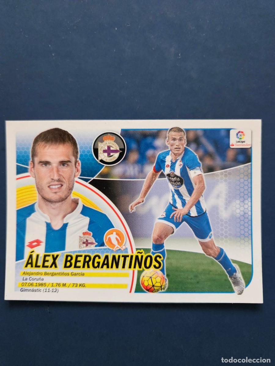 Cromos de f&uacute;tbol: N&ordm; 9 ALEX BERGANTI&Ntilde;OS DEPORTIVO LOGO NUEVO LIGA ESTE 16 17 2016 2017 SIN PEGAR NUNCA PEGADO