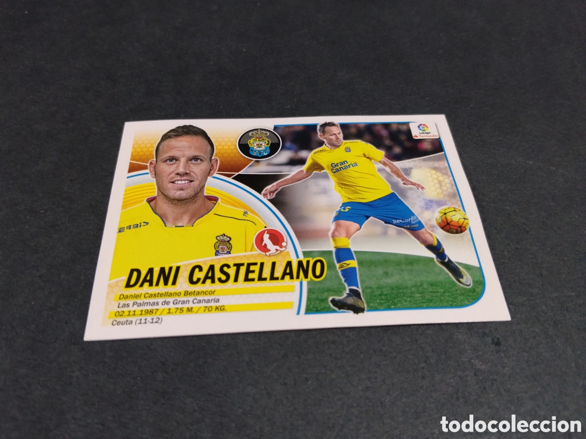 Cromos de f&uacute;tbol: Cromo futbol 2016-17 Dani Castellano,U.D.Las Palmas