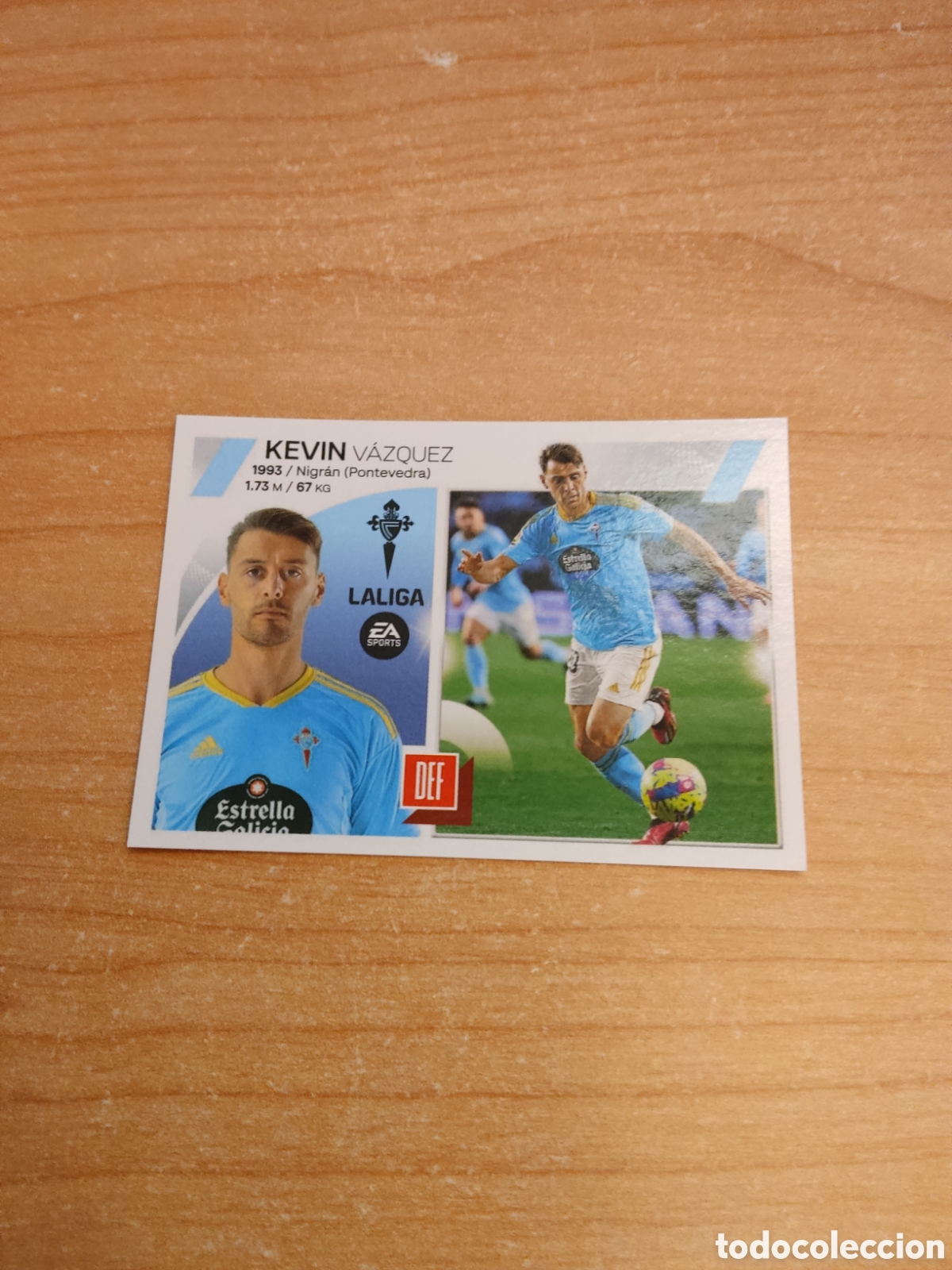 Cromos de f&uacute;tbol: 5 KEVIN VAZQUEZ CELTA VIGO LIGA ESTE 2023 2024