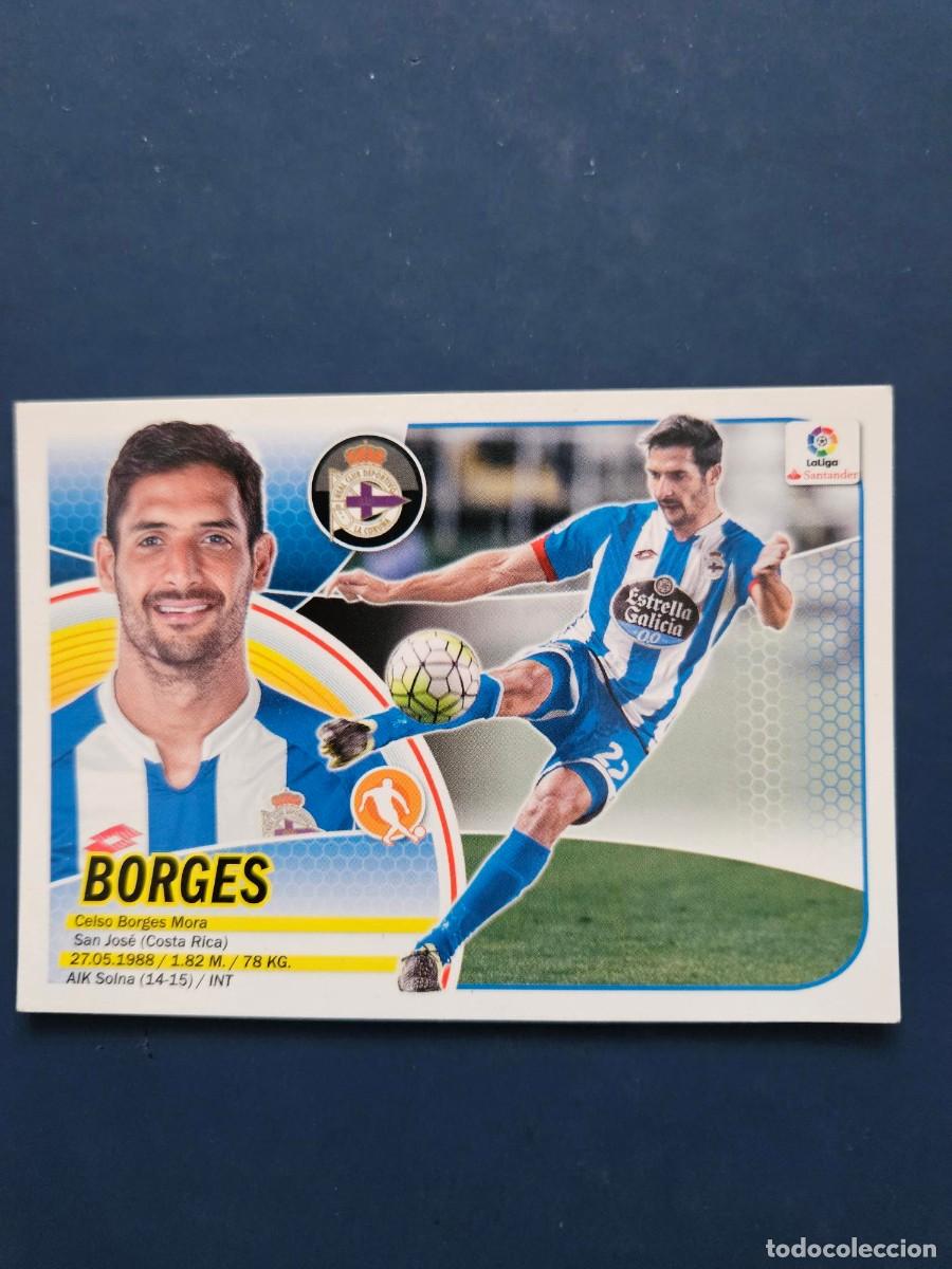 Football Stickers: N&ordm; 10 BORGES DEPORTIVO LOGO NUEVO LIGA ESTE 16 17 2016 2017 SIN PEGAR NUNCA PEGADO