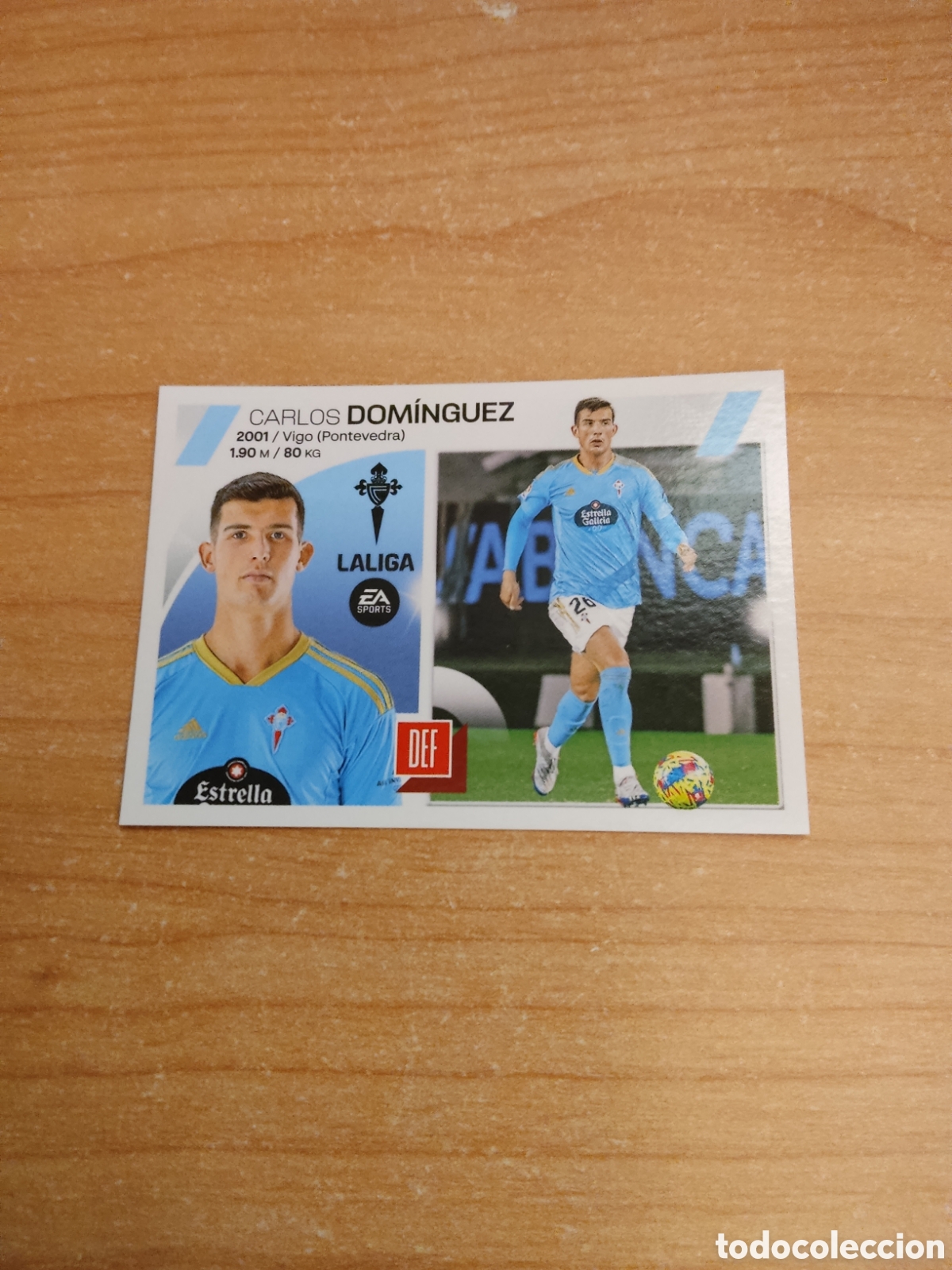 Football Stickers: 9 CARLOS DOMINGUEZ CELTA VIGO LIGA ESTE 2023 2024