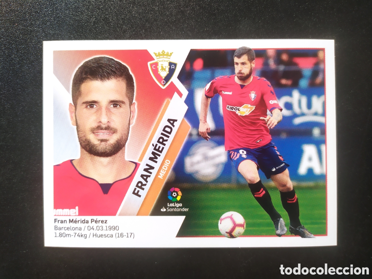 Cartes &agrave; collectionner de Football: Liga este 2019 2020 19 20 panini Fran M&eacute;rida n&deg; 9 Osasuna