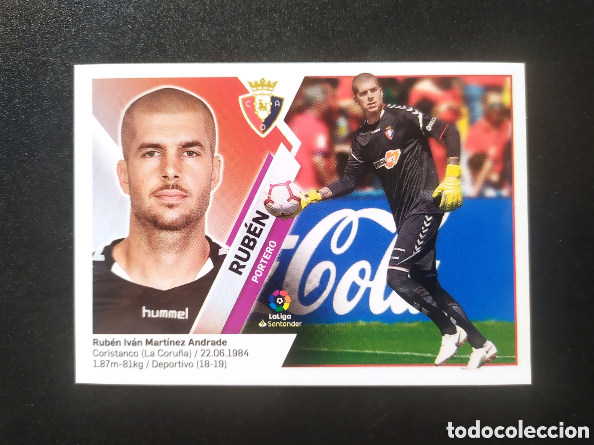 Cromos de Futebol: Liga este 2019 2020 19 20 panini Rub&eacute;n n&deg; 1 Osasuna