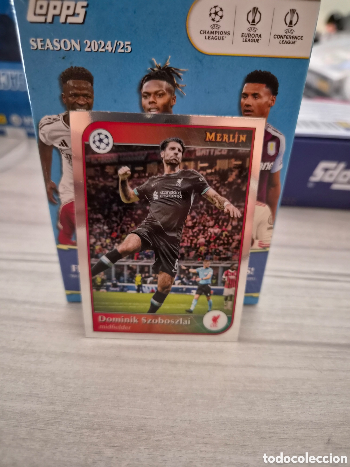 Cromos de Futebol: N&deg;167 Dominik Szoboszlai Topps Merlin 2024/25