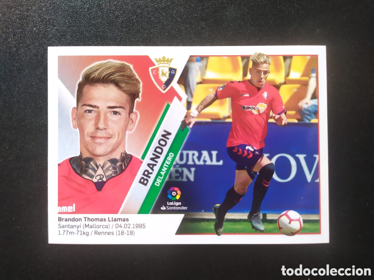 Cromos de Futebol: Liga este 2019 2020 19 20 panini Brandon n&deg; 16 Osasuna