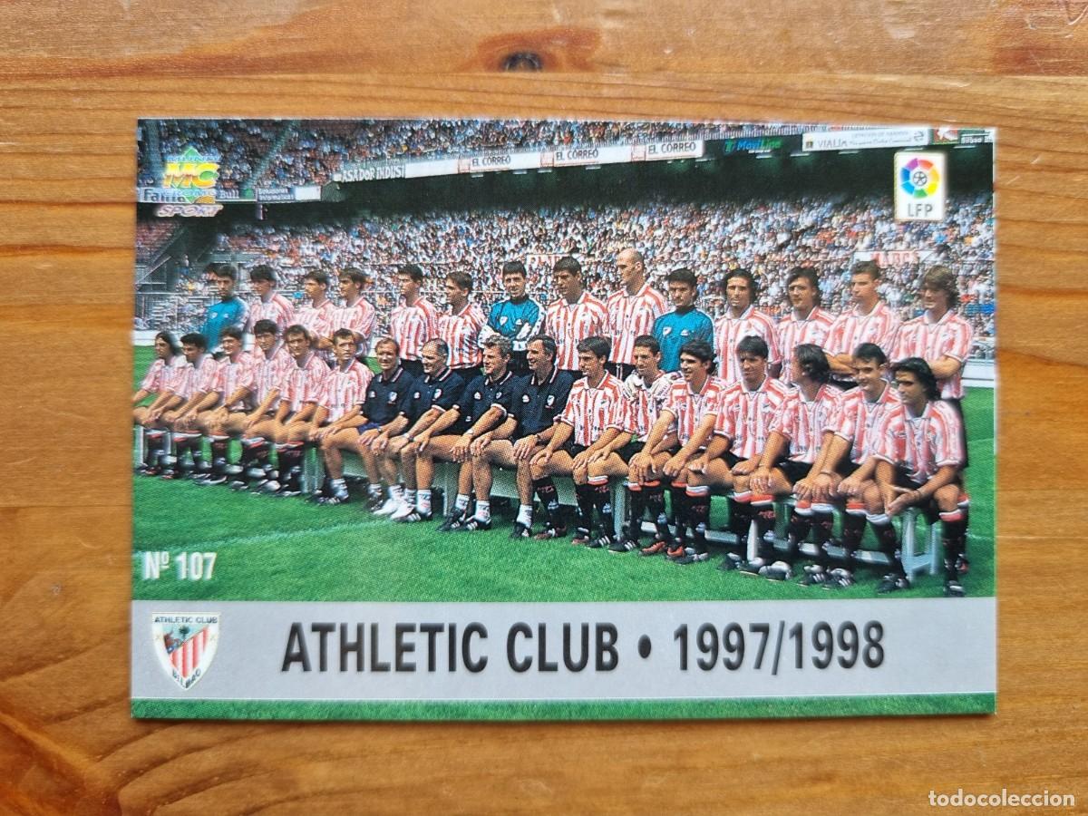 Cromos de Futebol: 107 &Iacute;NDICE / PLANTILLA (Athletic Club). Las Fichas de la Liga 1997 1998 97 98 (Mundicromo)