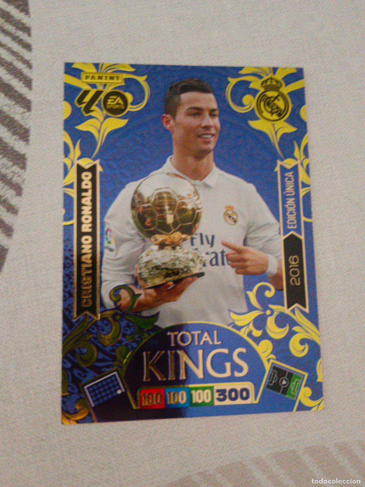 Cromos de Futebol: ADRENALYN 2025 2026 25 26 EDICION UNICA 2016 16 CRISTIANO RONALDO REAL MADRID TOTAL KINGS