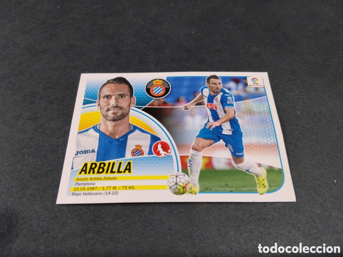 Cromos de Futebol: Cromo futbol 2016-17 Arbilla, RCD ESPANYOL