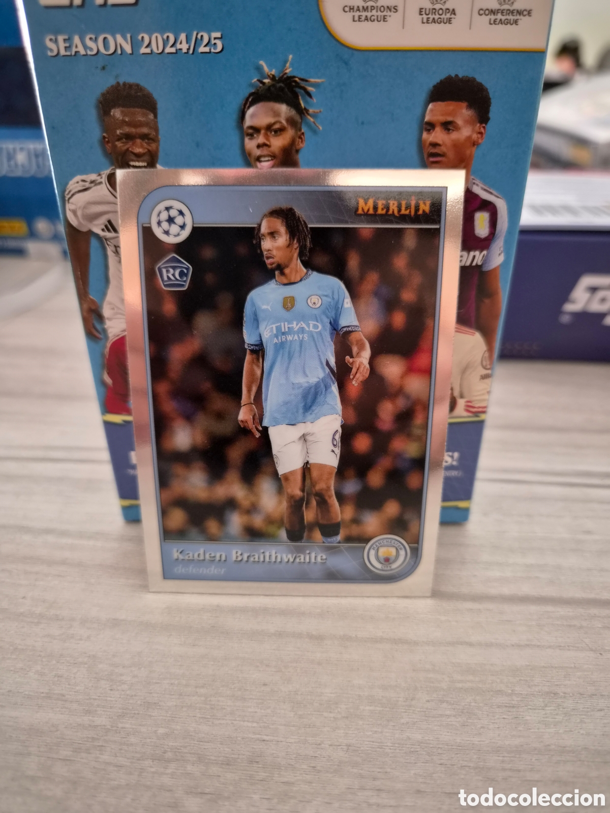 Cromos de Futebol: N&deg;190 Kaden Braithwaite RC Topps Merlin 2024/25