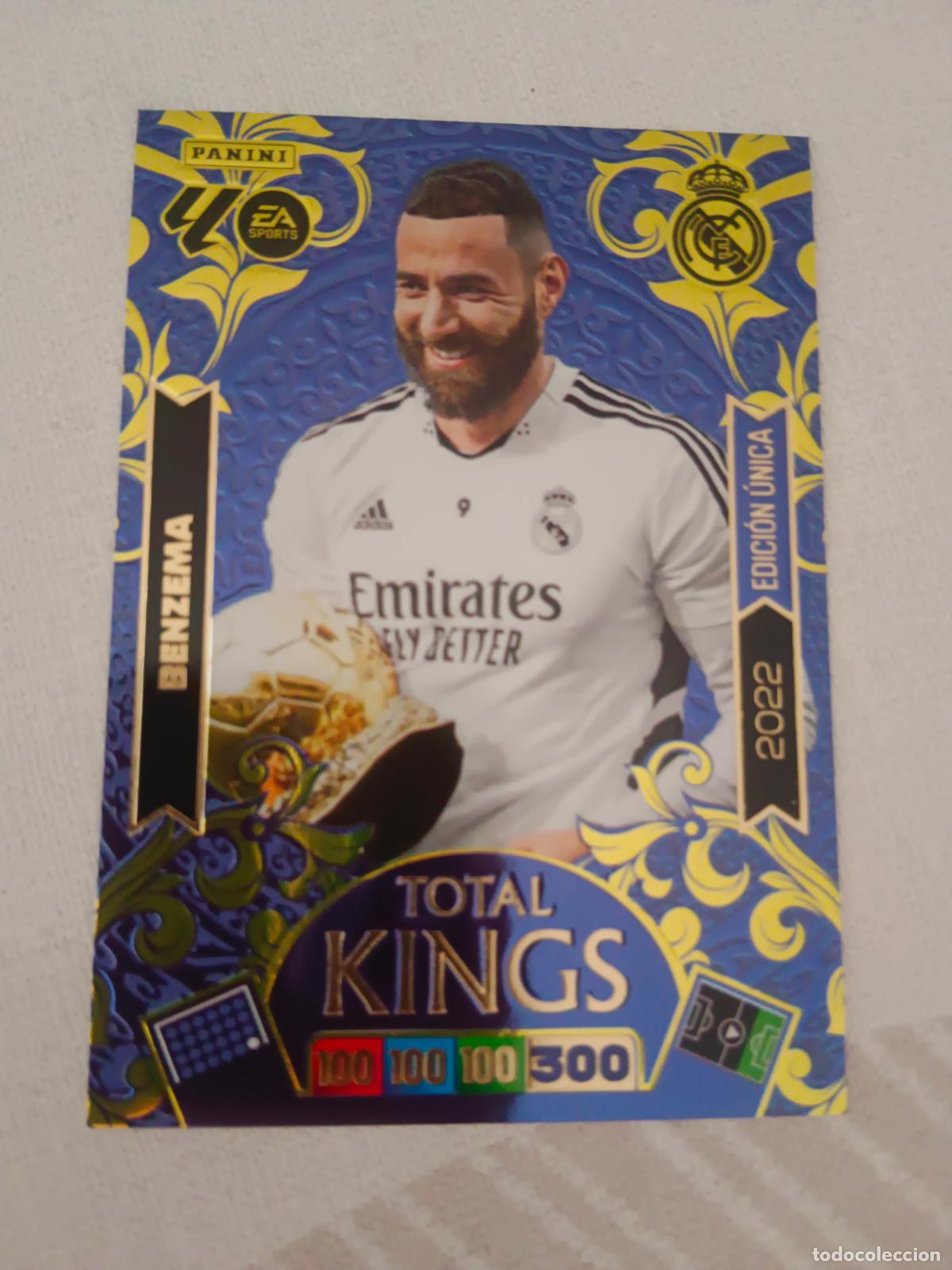 Figurine di Calcio: ADRENALYN 2025 2026 25 26 EDICION UNICA 2022 22 BENZEMA REAL MADRID TOTAL KINGS