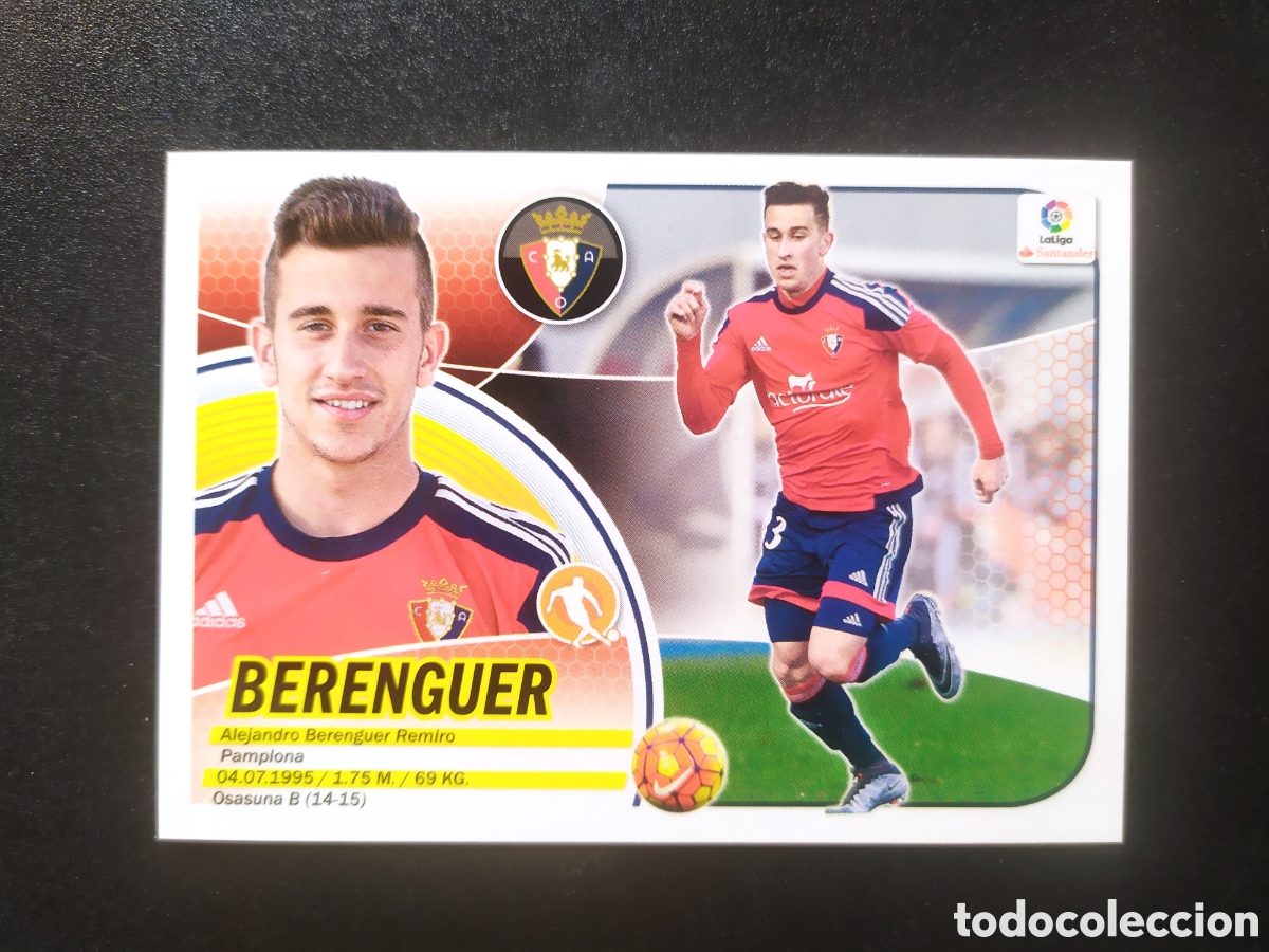 Figurine di Calcio: Liga este 2016 2017 16 17 panini Berenguer n&deg; 13 Osasuna