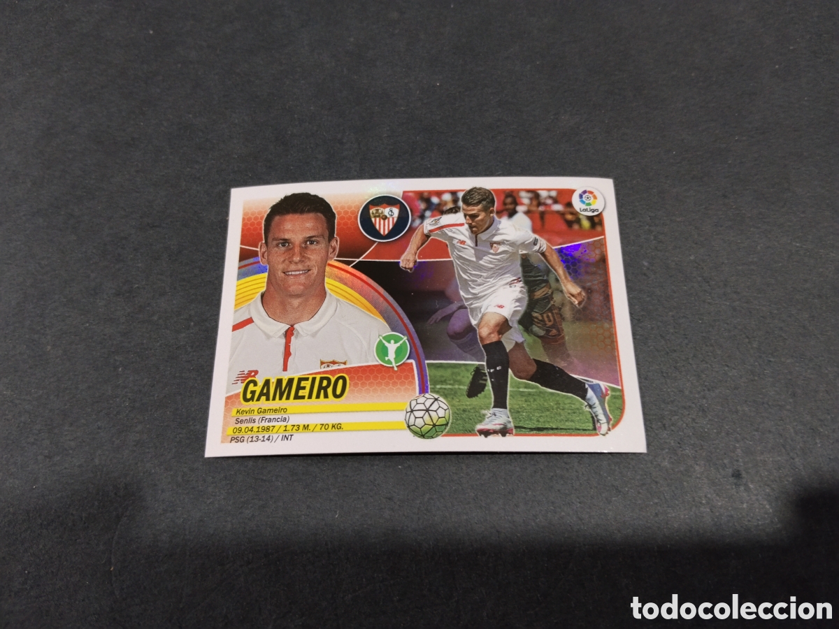 Cromos de f&uacute;tbol: Cromo futbol 2016-17 gameiro, Sevilla